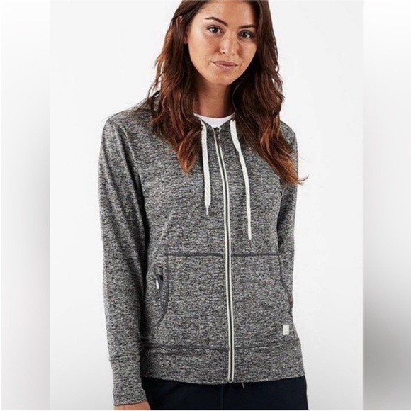 Vuori Halo Performance set Hoodie and Joggers XS Charcoal Heather NWOT